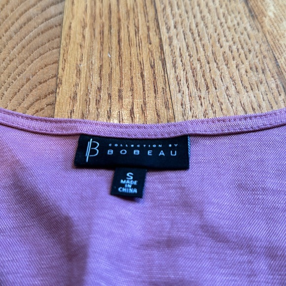 Collection by Bobeau pink rayon/nylon blend midi dress size small - Picture 2 of 5